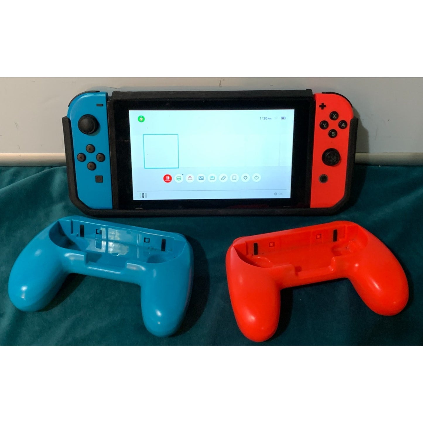 Nintendo Switch (HAC-001-01) With Red / Blue Joycon & Dock