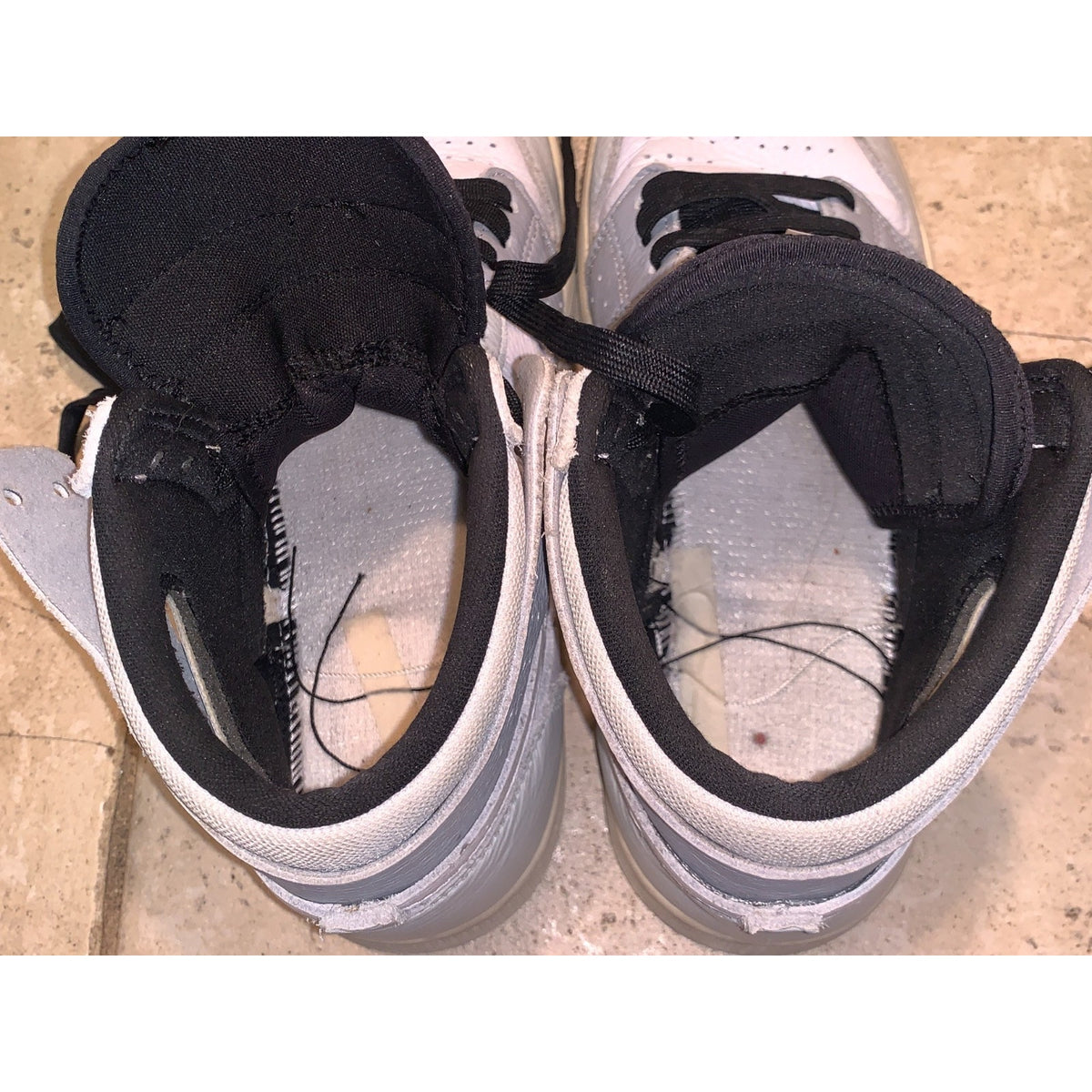 Air Jordan 1 Zoom CMFT 2 Metallic Silver Sneakers Size 10 FJ4652-100(NO SOLES)