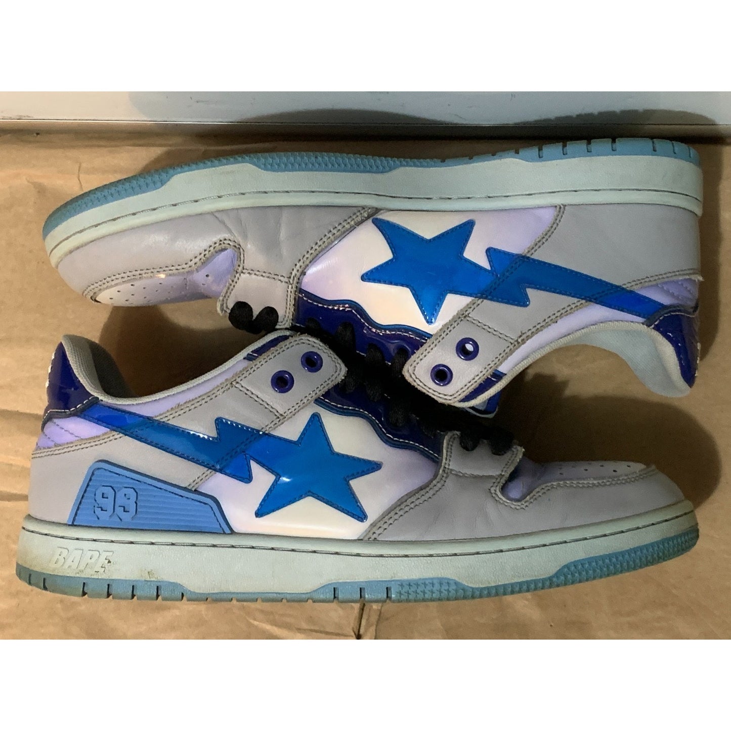 A Bathing Ape Bape SK8 STA Blue/White Size 12