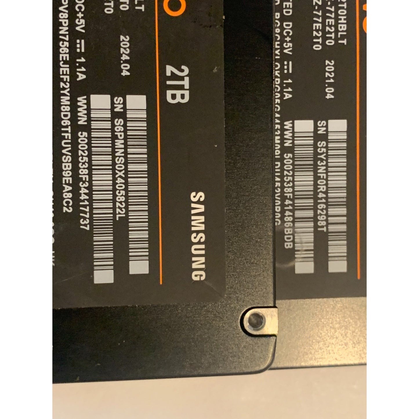 Samsung 870 EVO 2TB 2.5" SATA III Internal SSD MZ-77E2T0 99-100% Health