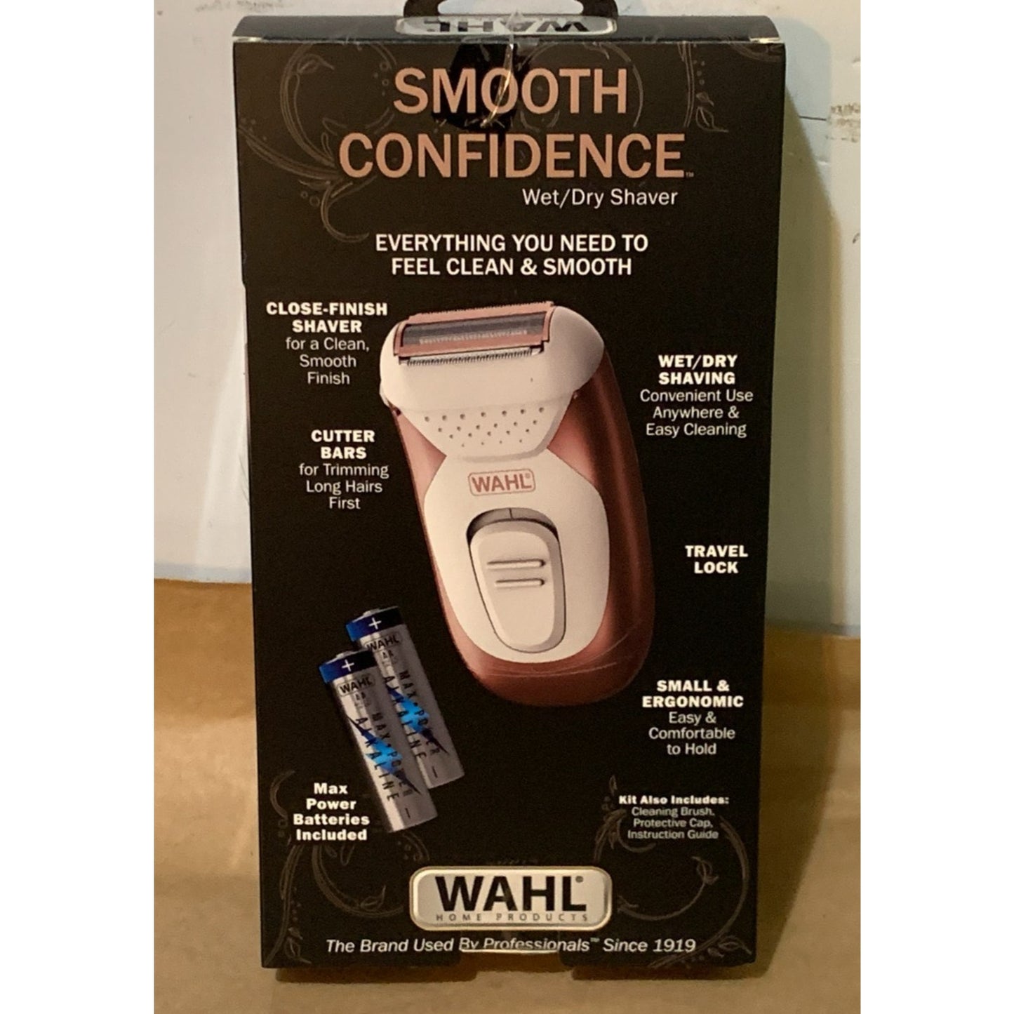 WAHL Smooth Confidence Shaver Wet & Dry Waterproof Cordless Ladies (7905) New
