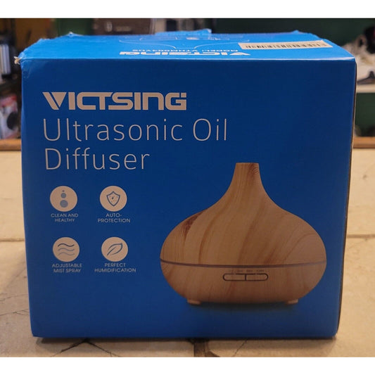 Victsing Ultrasonic Oil Diffuser Model HM004 Ultra Sonic Oil Wood Grain Look