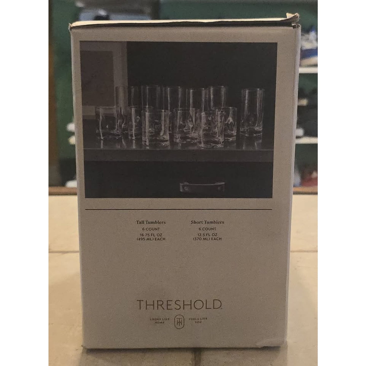Threshold 12-Piece Tumbler Glass Set
