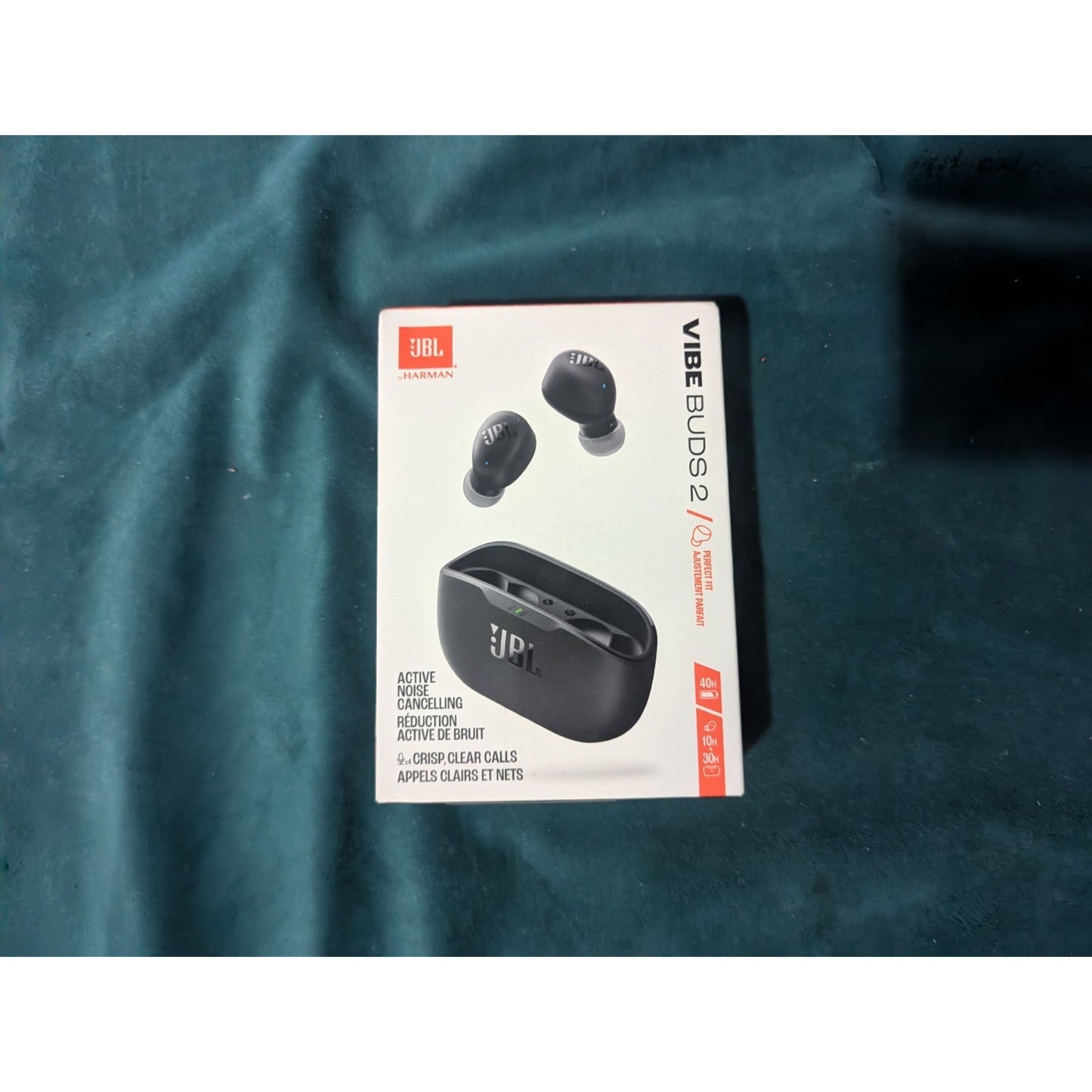 JBL Vibe Buds 2 True Wireless Bluetooth Noise Canceling Earbuds Black