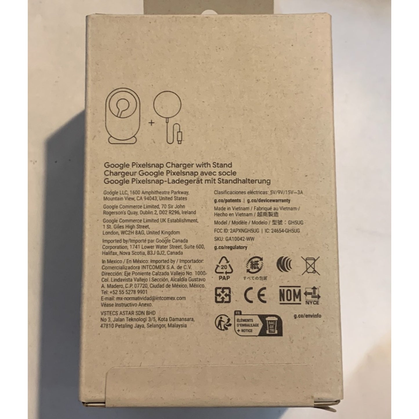 New Google Pixelsnap Charger with Stand Charger GH5UG