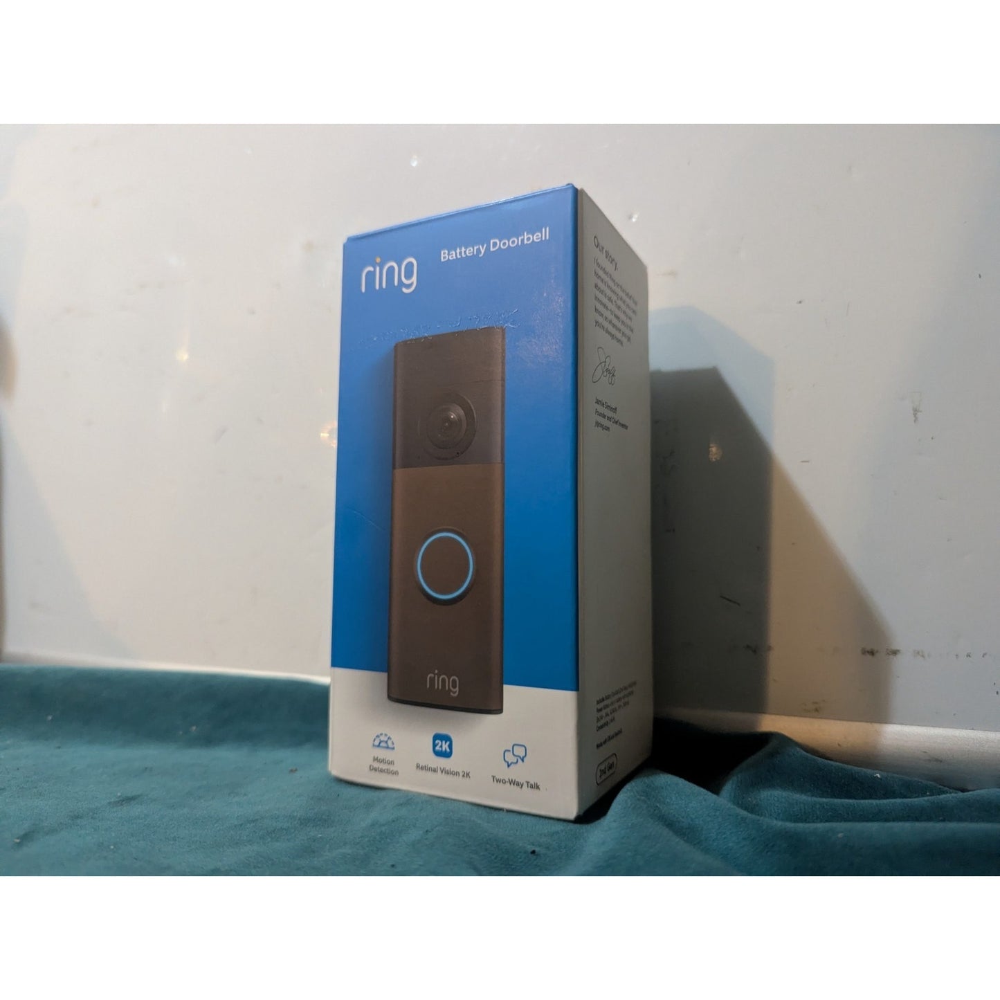 Ring Battery Doorbell Camera 2k 2nd Gen Matte Mocha