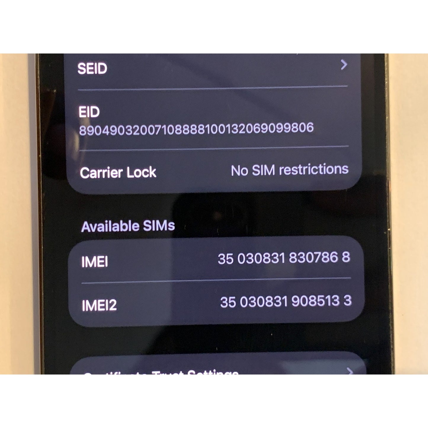 Apple iPhone 14 Pro - 256GB White Unlocked A2650