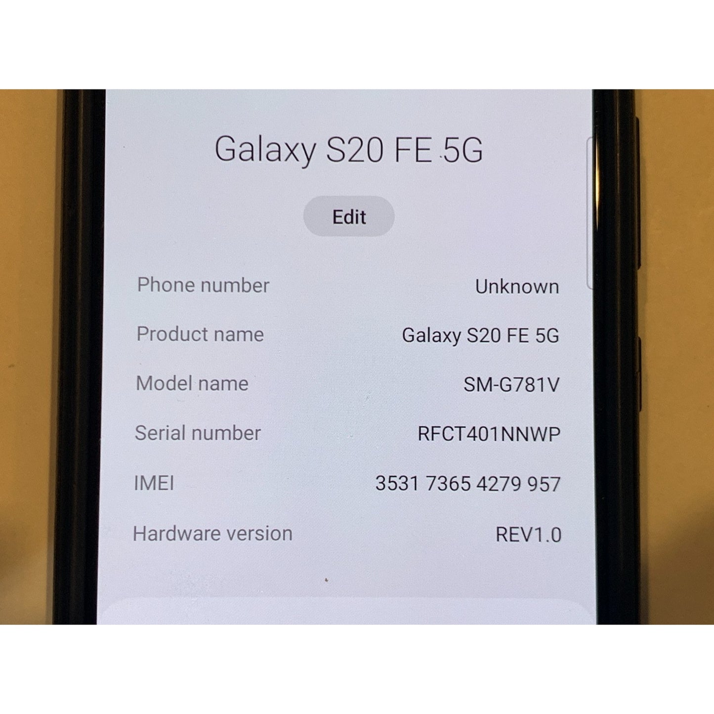 Samsung Galaxy S20 FE 5G SM-G781V 128GB Blue Verizon Phone