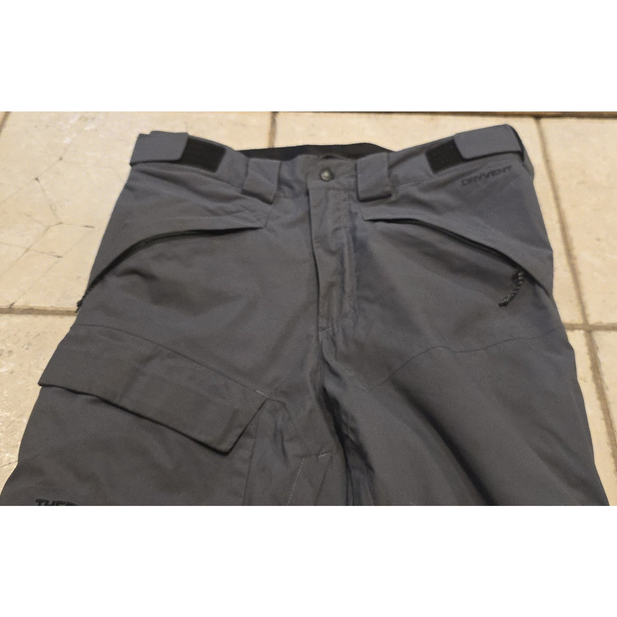 The North Face Freedom Blue Insulated Ski•Snow DryVent Pants Mens•S Cargo Lined