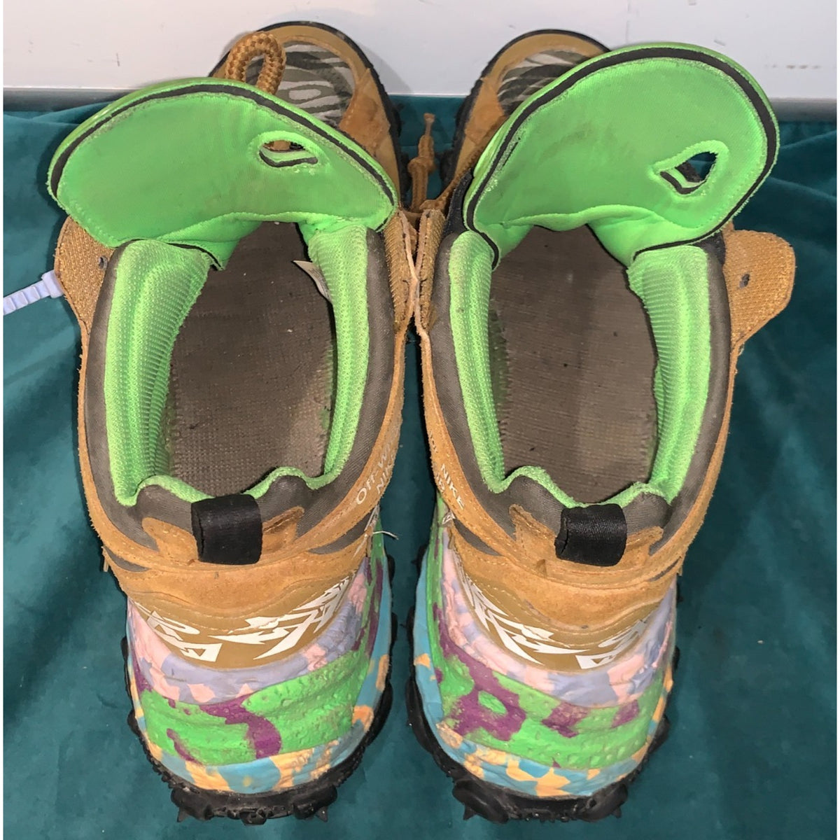 Off-White × Nike Air Terra Forma Wheat and Green Strike DQ1615-700 Men's US 10.5