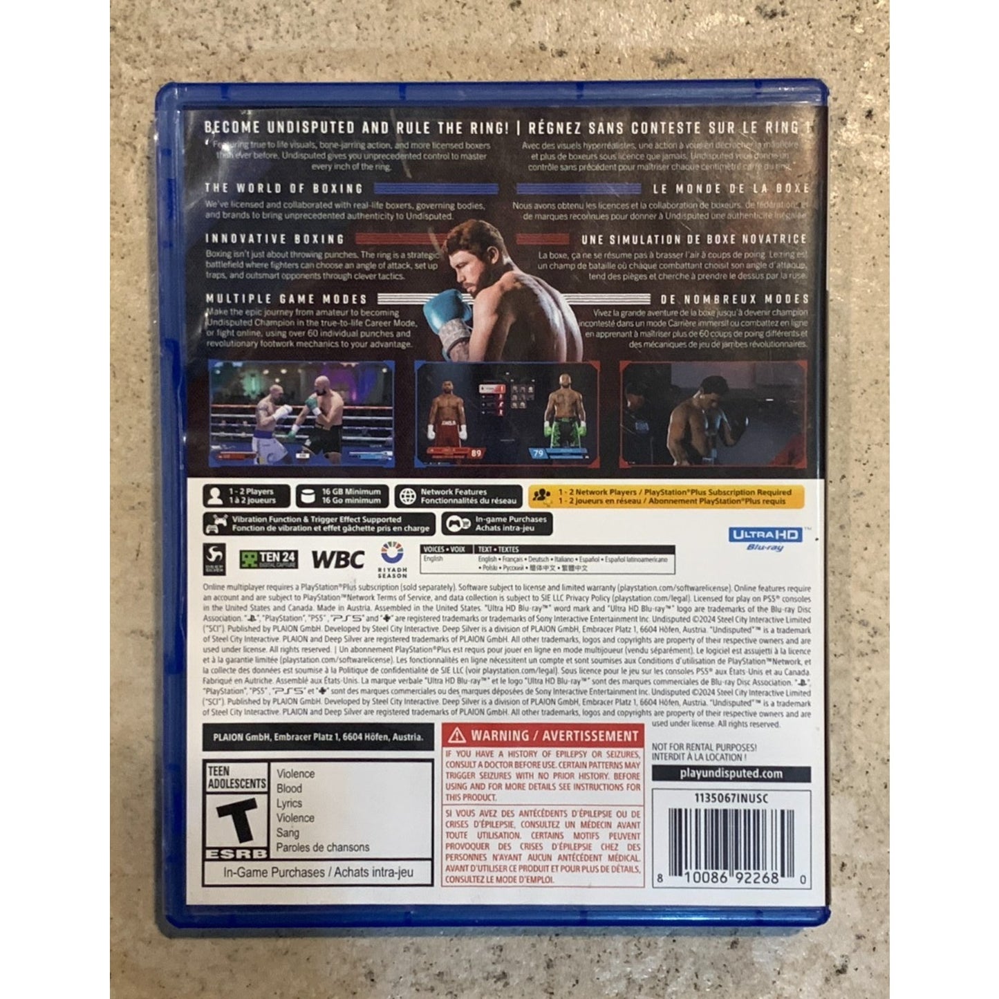 Undisputed - Sony PlayStation 5 PS5