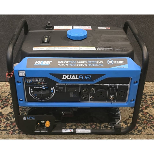 Pulsar 5250W Dual Fuel Portable Generator w/ CO Sentry / PG5250BCO /