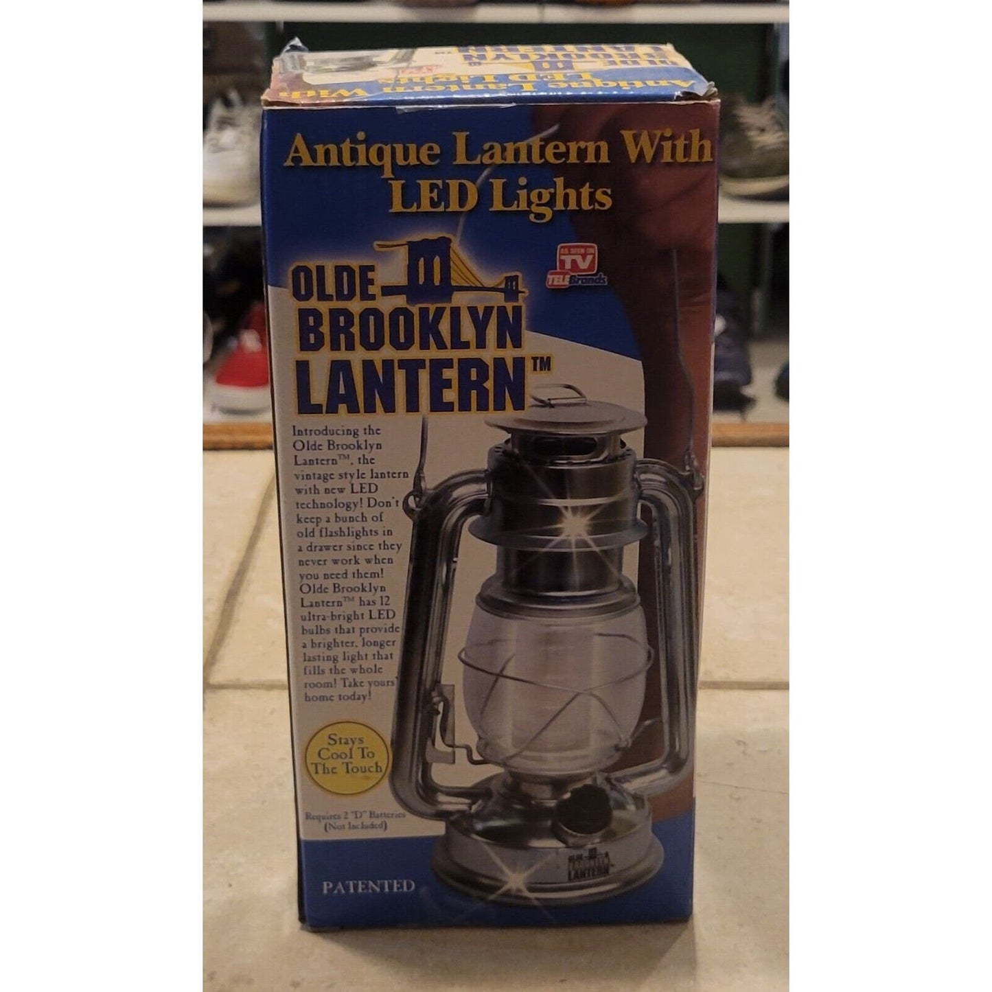 Olde Brooklyn Antique Style Lantern with LED Lights Camping Decor Working Box