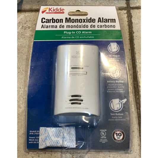 Kidde KN-COB-DP2 Carbon Monoxide Alarm AC Powered Plug In w/ Battery Backup