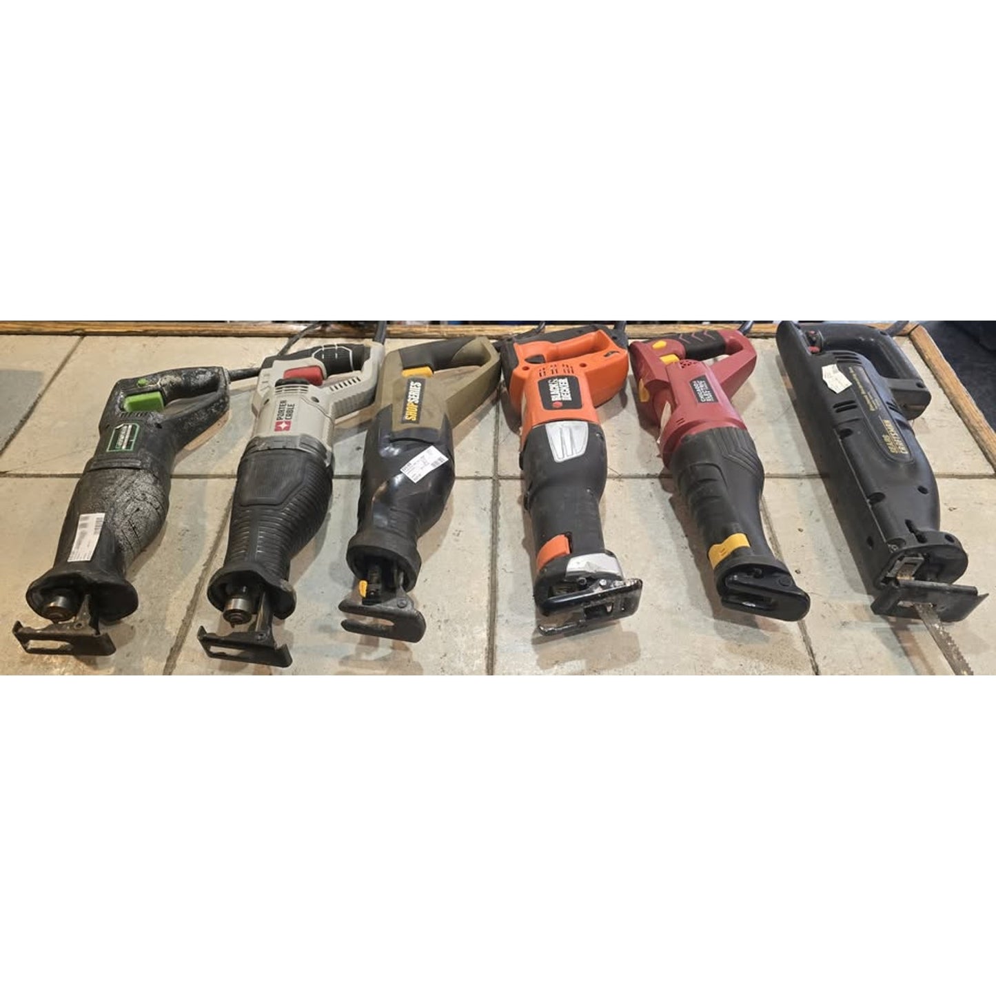 Assorted Lot of Corded Reciprocated Saw ($15 Each)