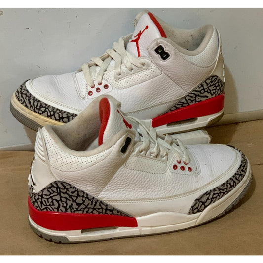 Size 8 - Air Jordan 3 'Hall of Fame' Men's Sneakers 136064-116