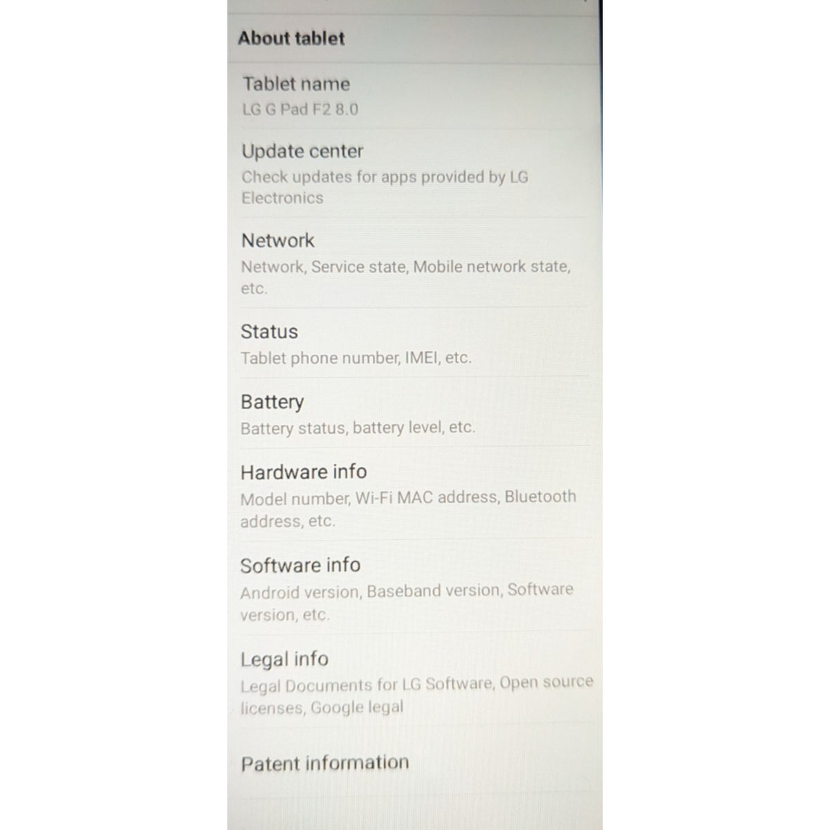 LG G Pad F2 8.0 Sprint LG-LK46 16GB - Black