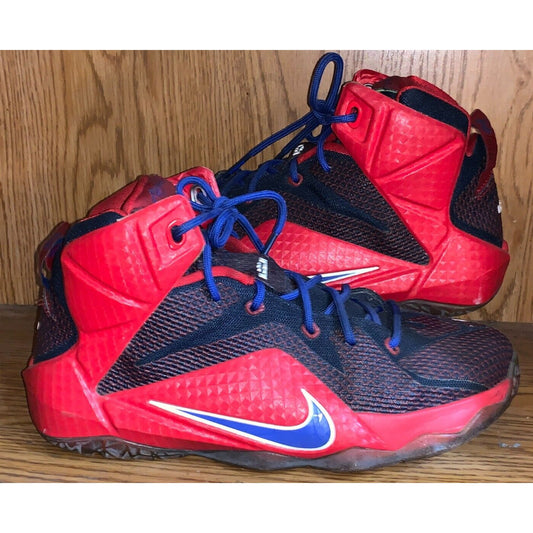Nike Lebron 12 Superman 685181-601 Red/Blue/Black Size 6.5 Youth
