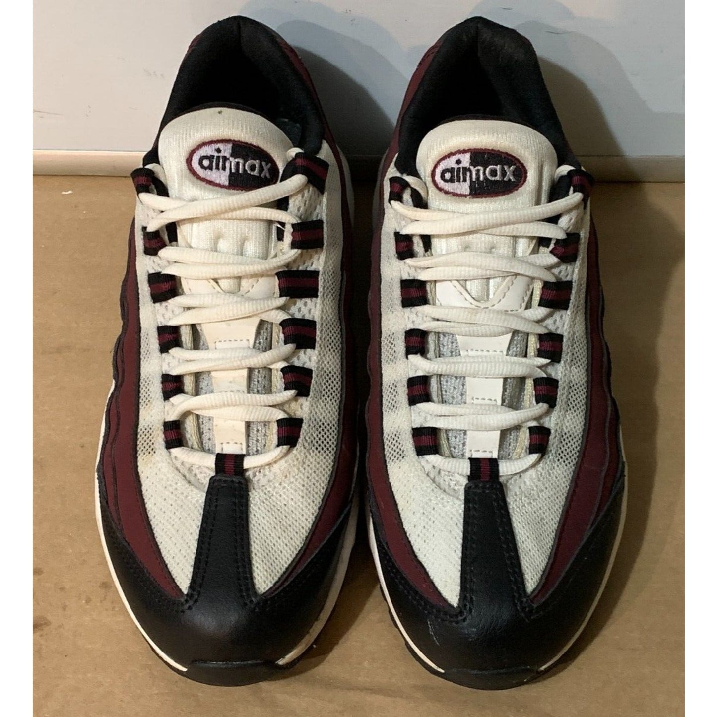 Nike Boys Air Max 95 Recraft CJ3906-104 White Casual Shoes Sneakers Size 7Y