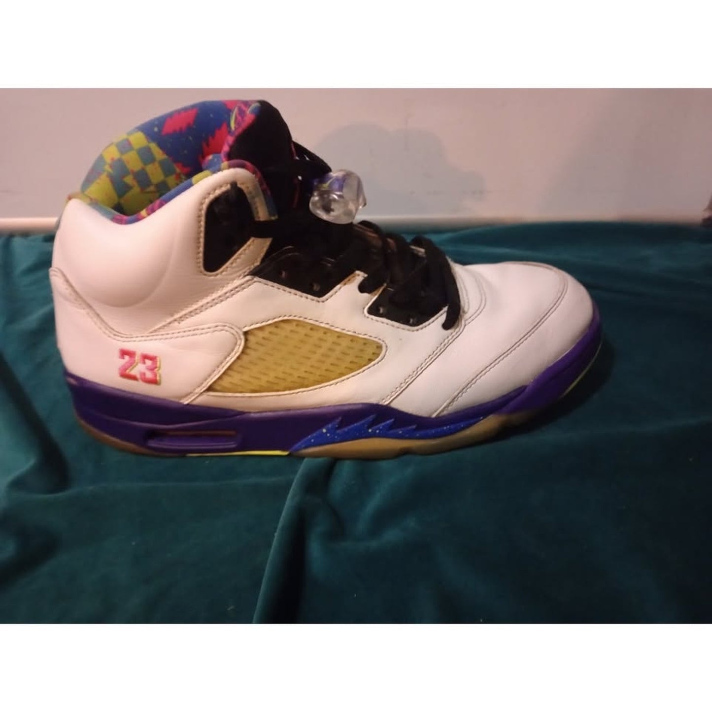 Nike Air Jordan 5 Retro Alternate Bel-Air White/Green/Purple DB3335100 Size 10.5